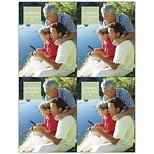 Photo Image Postcards; for Laser Printer; A lifetime of smiles, Family Fishing, 100/Pk