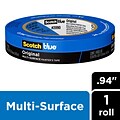 Scotch Blue Painters Masking Tape, Blue, 3 Core, 1 x 60yds. (2090)