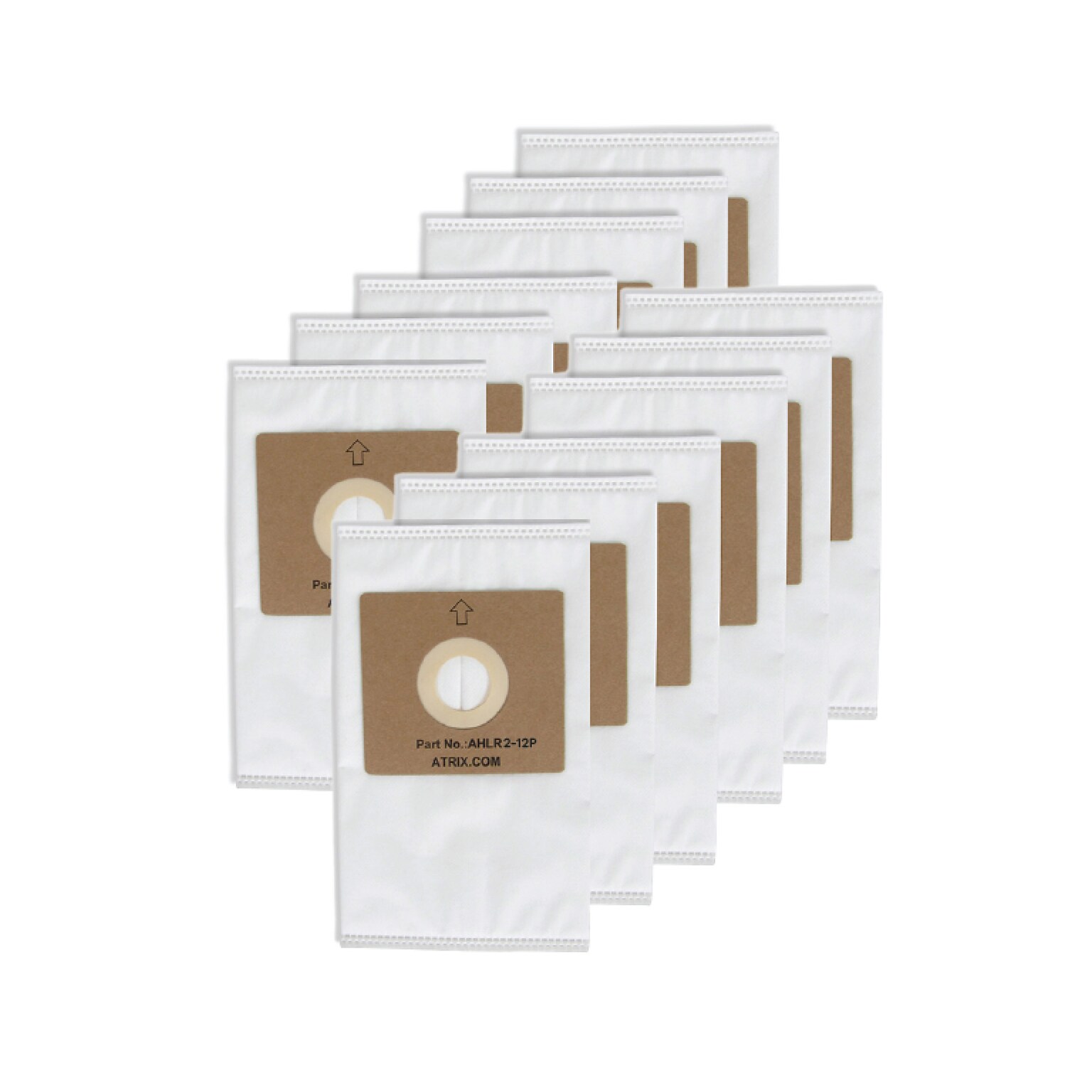 Atrix Vacuum Filters, White, 12/Pack (AHLR2-12P)