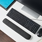 Staples Beaded Wrist Rest, Black/Gray (23943)