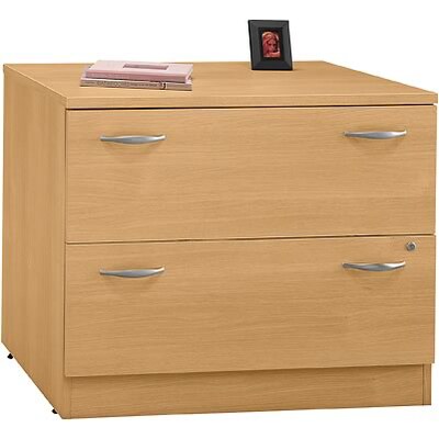 Bush Business Furniture Corsa Collection 2-Drawer Lateral File Cabinet; Light Oak, Letter/Legal/A4 (WC60354)