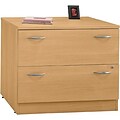 Bush Business Furniture Corsa Collection 2-Drawer Lateral File Cabinet; Light Oak, Letter/Legal/A4 (WC60354)