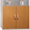 Bush Business Furniture Corsa Collection in Natural Cherry Finish; Half-Height Door Kit, Ready to As