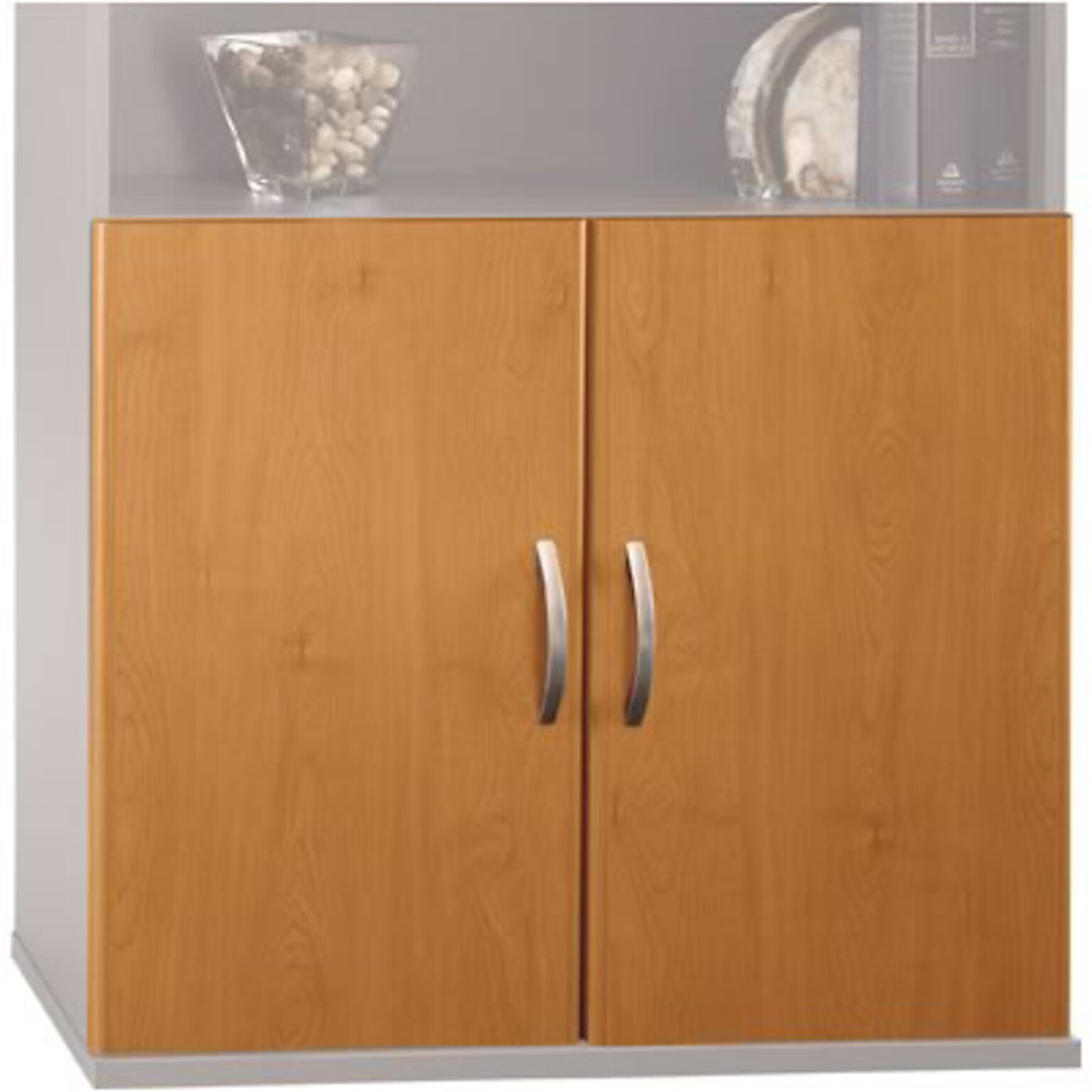 Bush Business Furniture Corsa Collection in Natural Cherry Finish; Half-Height Door Kit, Ready to Assemble