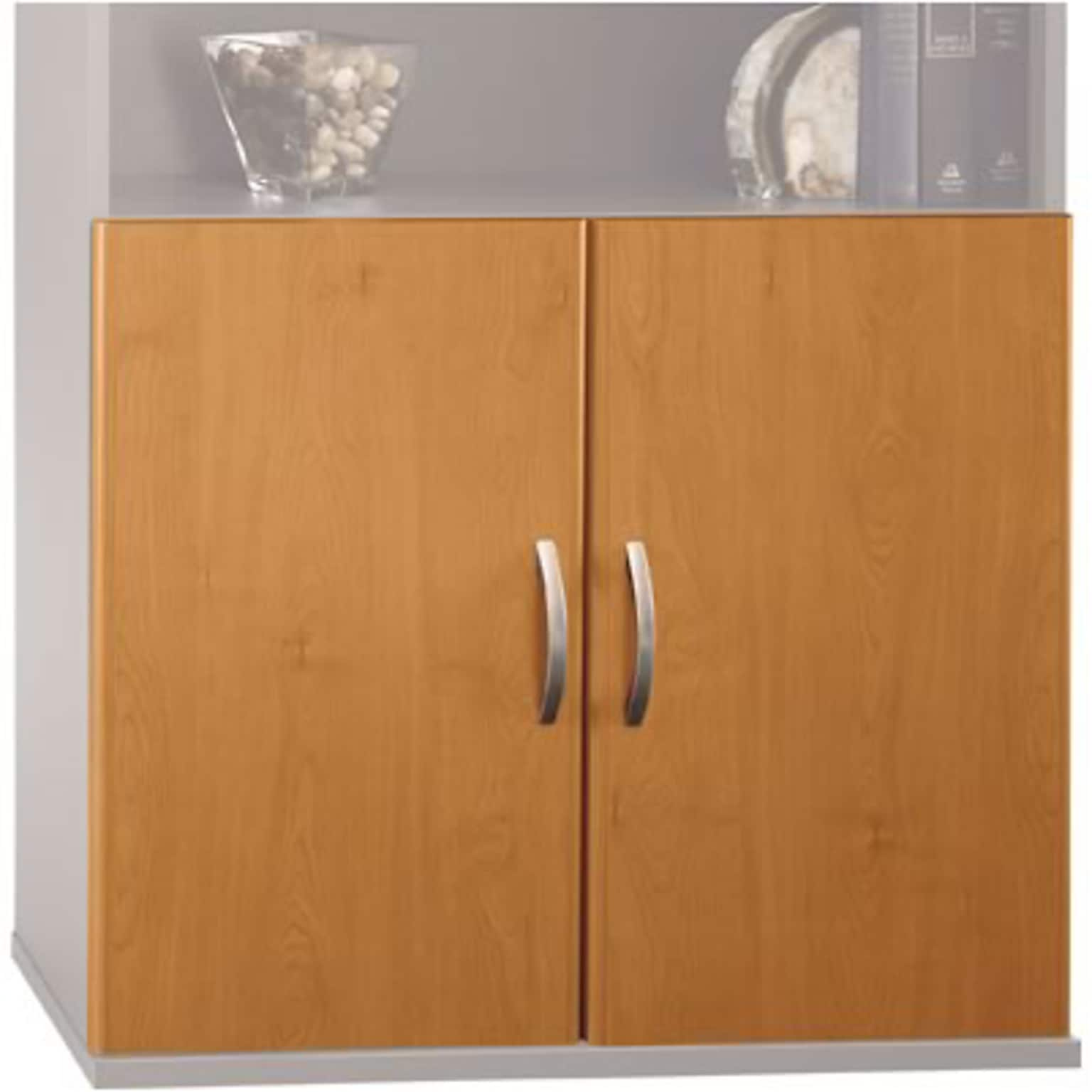 Bush Business Furniture Corsa Collection in Natural Cherry Finish; Half-Height Door Kit, Ready to Assemble