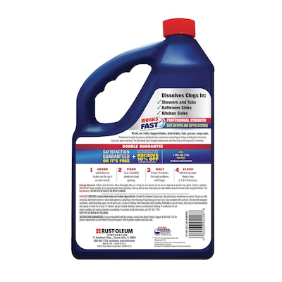 ROTO-ROOTER® Gel Clog Remover, 1 Gallon Bottle, 4/Carton (RST351399)