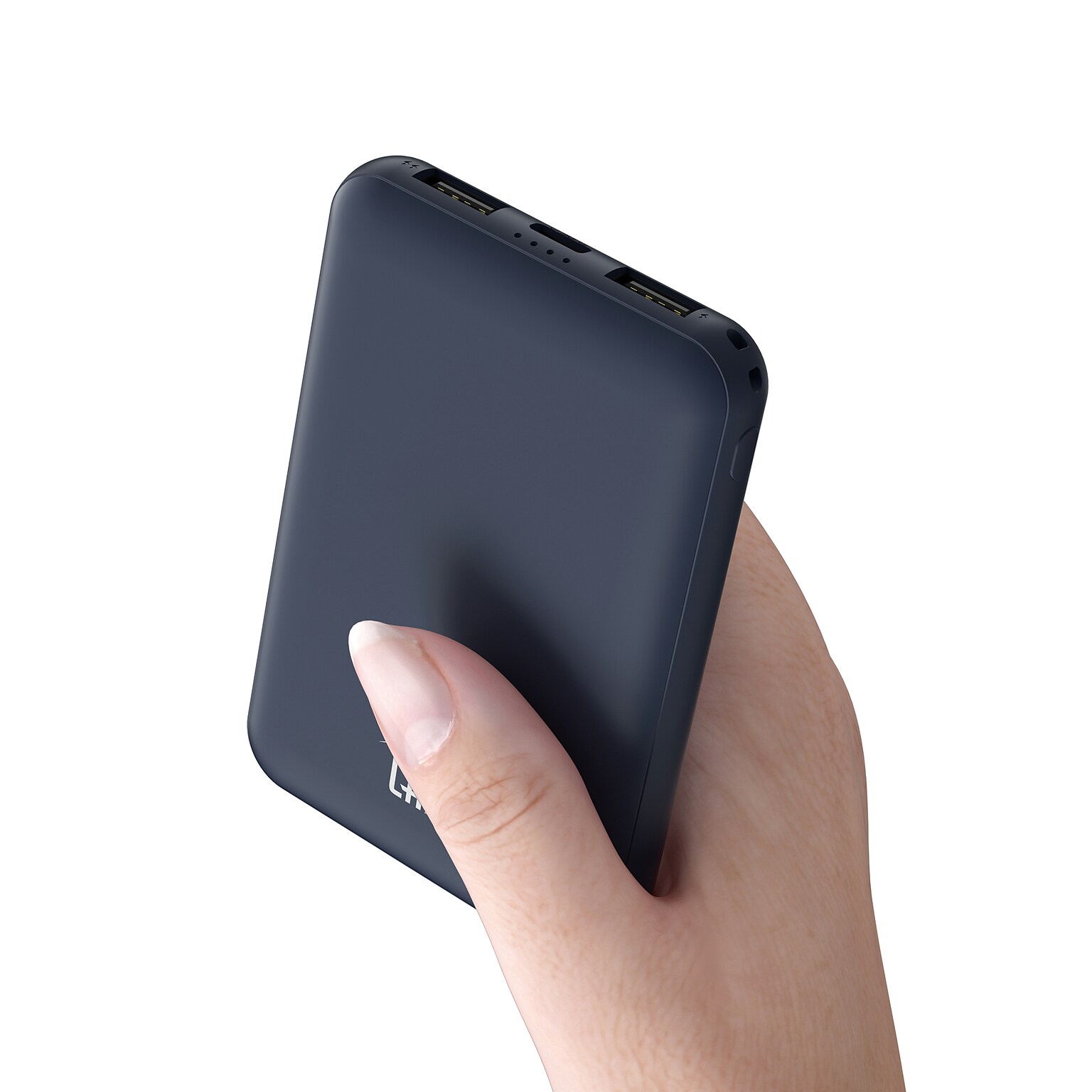 LAX 6600mAh Power Bank with USB-C & USB, Black (RC66BK)