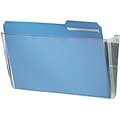 Quill Brand® Single Pocket Plastic Letter Size Wall File, Clear (737304)