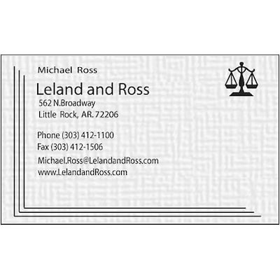 Custom 1-2 Color Business Cards, CLASSIC CREST® Smooth Whitestone 80#, Flat Print, 1 Custom Ink, 1-S