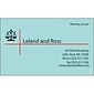 Custom 1-2 Color Business Cards, Blue Index 110# Cover Stock, Raised Print, 1 Standard Ink, 1-Sided, 250/PK