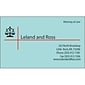 Custom 1-2 Color Business Cards, Blue Index 110# Cover Stock, Raised 1 Standard & 1 Custom Inks, 1-Sided, 250/PK