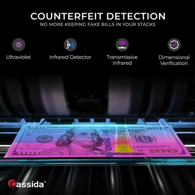 Cassida 5520 Series Bill Counter, Gray (5520UV)