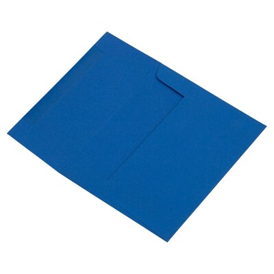 JAM Paper A2 Invitation Envelope 4 3/8" x 5 3/4", Presidential Blue, 25/Pack (563913396)
