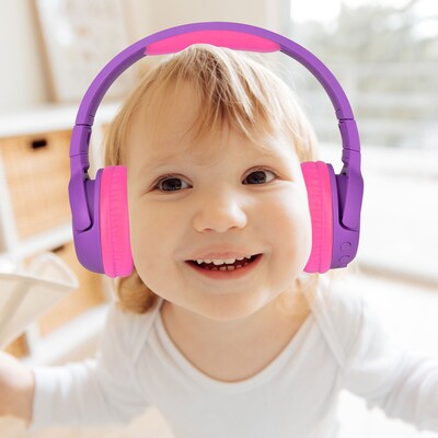 Contixo KB5 Kids Wireless Bluetooth Headphones, Purple (CNXKB5PURPLE)