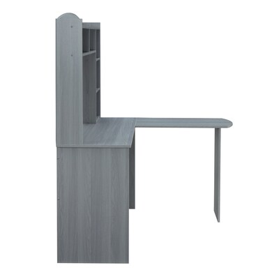 Techni Mobili 47" L-Shaped Desk, Gray (RTA-8410-GRY)