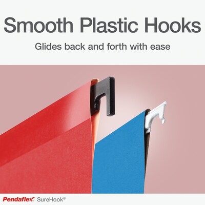 Pendaflex Heavy Duty Reinforced Box Bottom Hanging File Folder, Straight, Legal, Light gray, 20/Box (1006980)