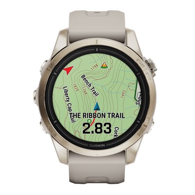Garmin epix Pro Smart Watch, 42mm, Soft Gold & Light Sand (GRM0280210)