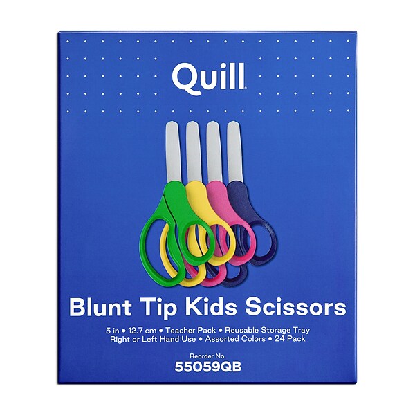 Quill Brand® Teacher Pack 5 Kids Blunt Tip Stainless Steel