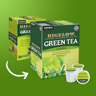 Bigelow Classic Green Tea, Keurig® K-Cup® Pods, 24/Box (5000363992)