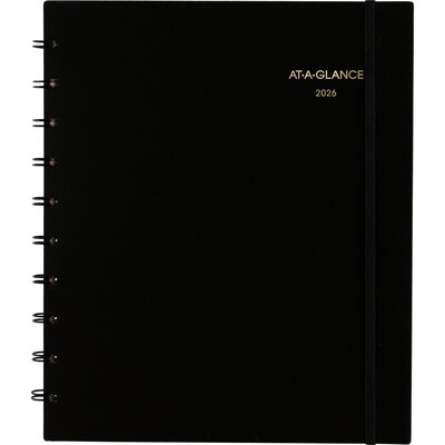 2026 AT-A-GLANCE Move-a-Page 8.75" x 11" Weekly & Monthly Appointment Book, Poly Cover, Black (70-950E-05-26)