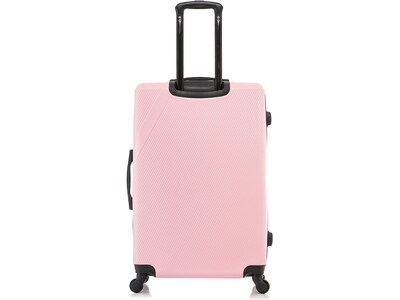 DUKAP Discovery 28" Hardside Suitcase, 4-Wheeled Spinner, TSA Checkpoint Friendly, Pink (DKDIS00L-PNK)