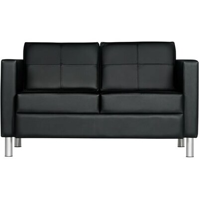 Global® Citi™ Reception Area Furniture; Two Seater Leather Sofa
