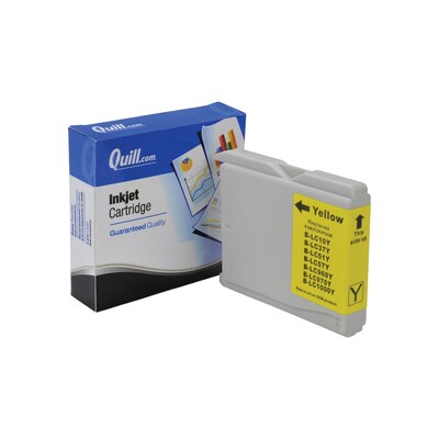 Quill Brand® Compatible Brother LC51Y Inkjet Cartridge; Yellow (Lifetime Warranty)