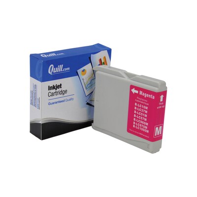 Quill Brand® Compatible Brother LC51M Inkjet Cartridge; Magenta (Lifetime Warranty)