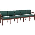 Lesro Franklin Series Reception Furniture in Standard Fabric; 5 Seat Sofa
