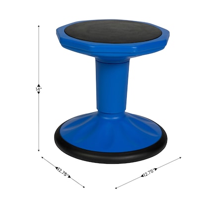 Flash Furniture Lucas Plastic Kids Wobble Stool, Blue (BFT9001F14BL)