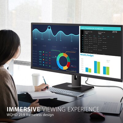 ViewSonic UltraWide WQHD 34 60 Hz LCD Monitor, Black (VG3456)