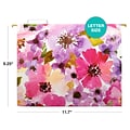 Global Printed Products Deluxe Designer Floral Heavy-Duty Hanging File Folders, Straight-Cut, Letter