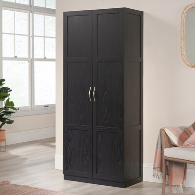 Sauder Select 71H Storage Cabinet with 4 Shelves, Black (433933)
