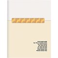 Custom Printed Full Color Presentation Folders; Abstract, Brown with Orange