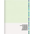 Custom Printed Full Color Presentation Folders; Patterned, Blue and Green Argyle