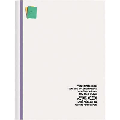 Custom Printed Full Color Presentation Folders; Education, Green and Yellow Notebooks