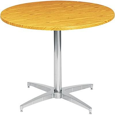 Iceberg® Round Conference Room Tables; Tabletop, 36 Diameter, Oak