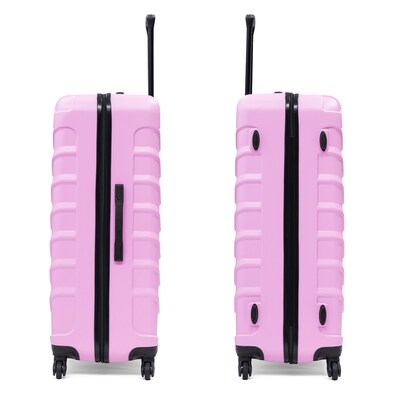InUSA Endurance 4-Piece Hardside Spinner Luggage Set, TSA Checkpoint Friendly, Pink (IUENDSMLXL-PNK)