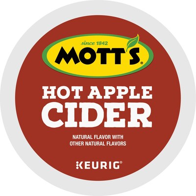 Mott's Hot Apple Cider, 0.79 oz. Keurig K-Cup Pods, 24/Box (386040)