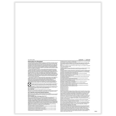 ComplyRight 2025 1095-C Tax Form, 1-Part, White/Black, 50/Pack (1095C50)