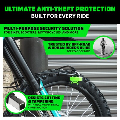 Rhino USA Heavy-Duty Bike Lock Set
