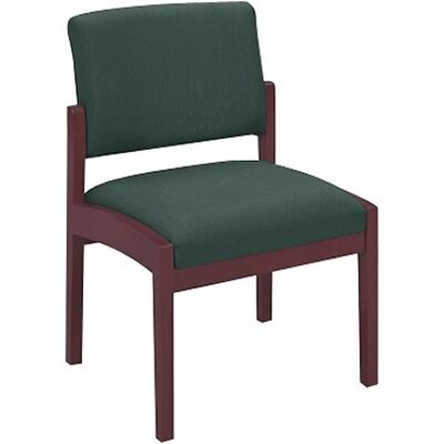 Lesro Lenox Series Reception Furniture in Mahogany Finish w/Hunter Fabric; Guest Chair without Arms