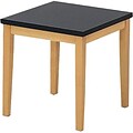 Lesro Lenox Series Reception Furniture in Medium Oak Color Finish; End Table
