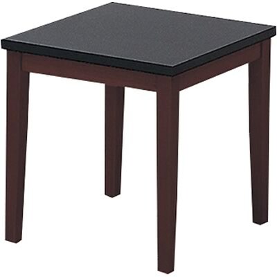 Lesro Lenox Series Reception Furniture in Mahogany Finish; End Table