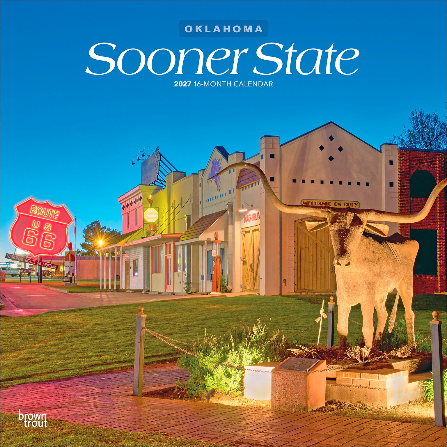 2027 BrownTrout Oklahoma Places 12 x 12 Monthly Wall Calendar (9798330714513)