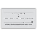 Medical Arts Press® Grey 1-Color Laid Combination Cards; Layout A