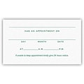 Medical Arts Press® White 2-Color Laid Combination Cards; Layout G