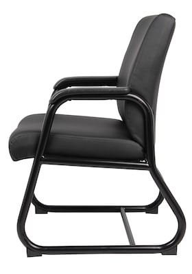 Boss Office Products Padded Guest Chair, Black (B709)