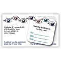 Medical Arts Press® Dual-Imprint Peel-Off Sticker Appointment Cards; Many Eyes