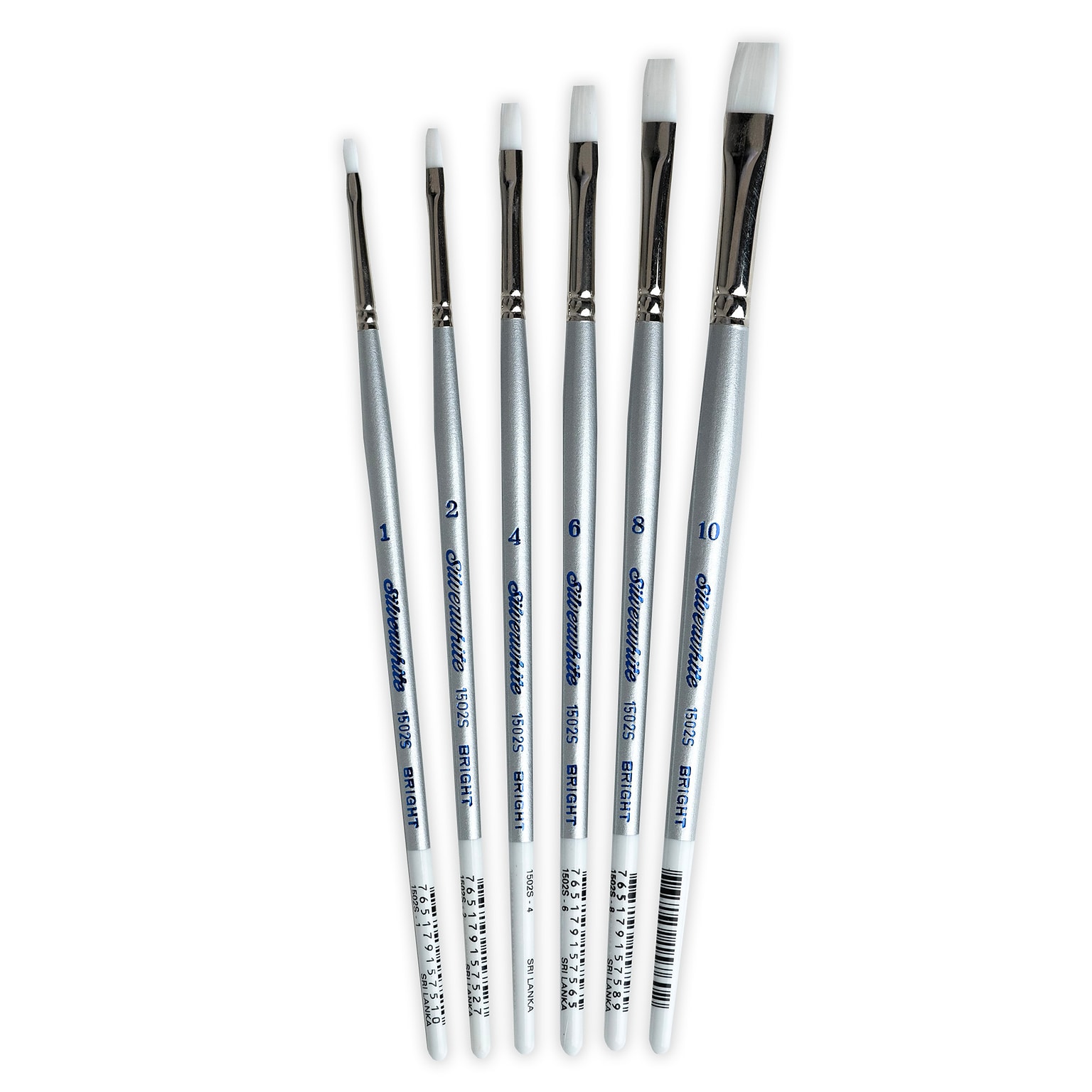 Silver Brush Silverwhite Bright Brush, 6/Pack (SLVSW1585)